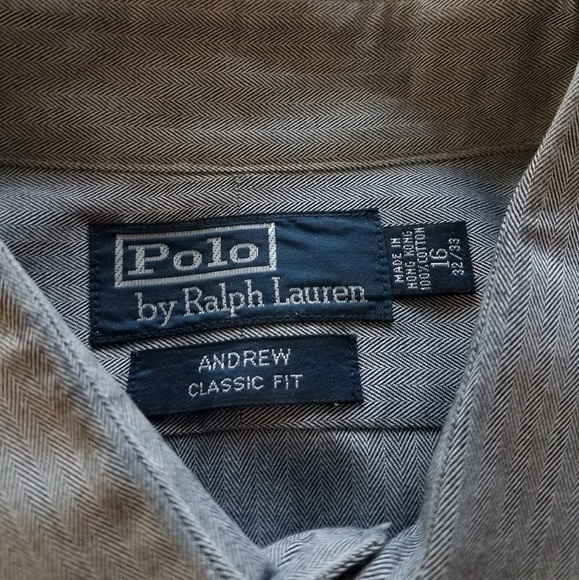 Gray Polo button up shirt - Picture 2 of 2